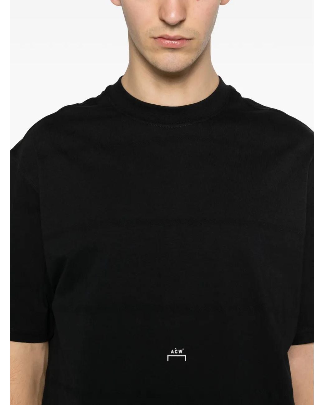 A_COLD_WALL* Black Logo-Print T-Shirt for men