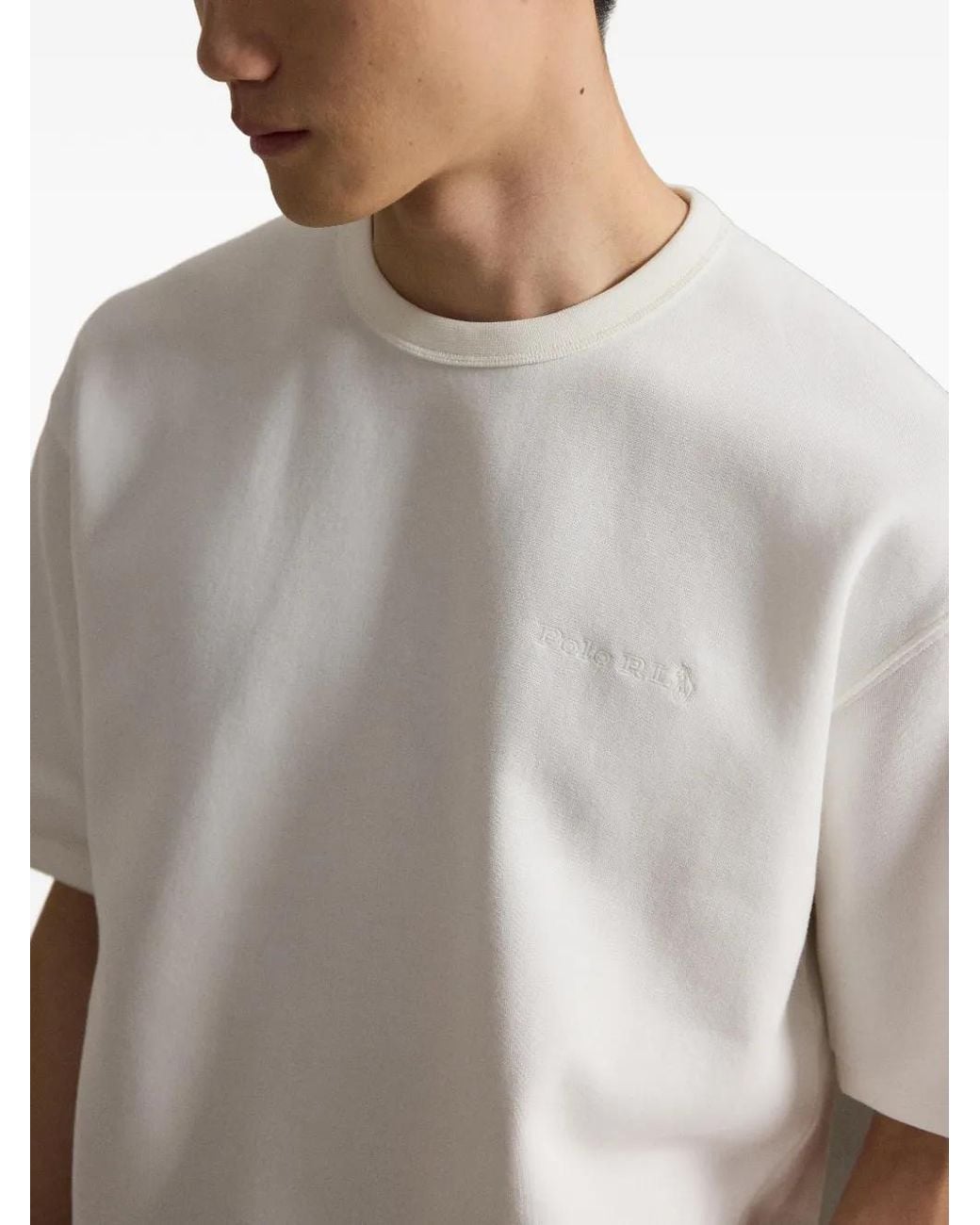 Polo Ralph Lauren White Double-Knit T-Shirt for men