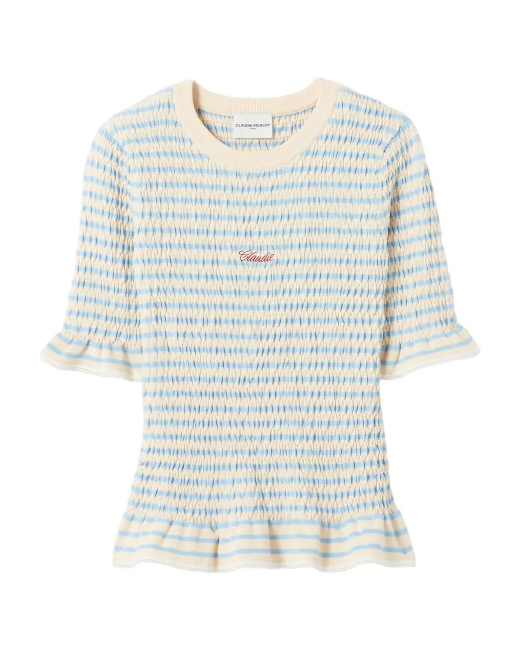 Claudie Pierlot Blue Knitted Top