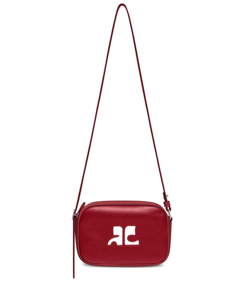 Courreges Red "Reedition" Camera Bag