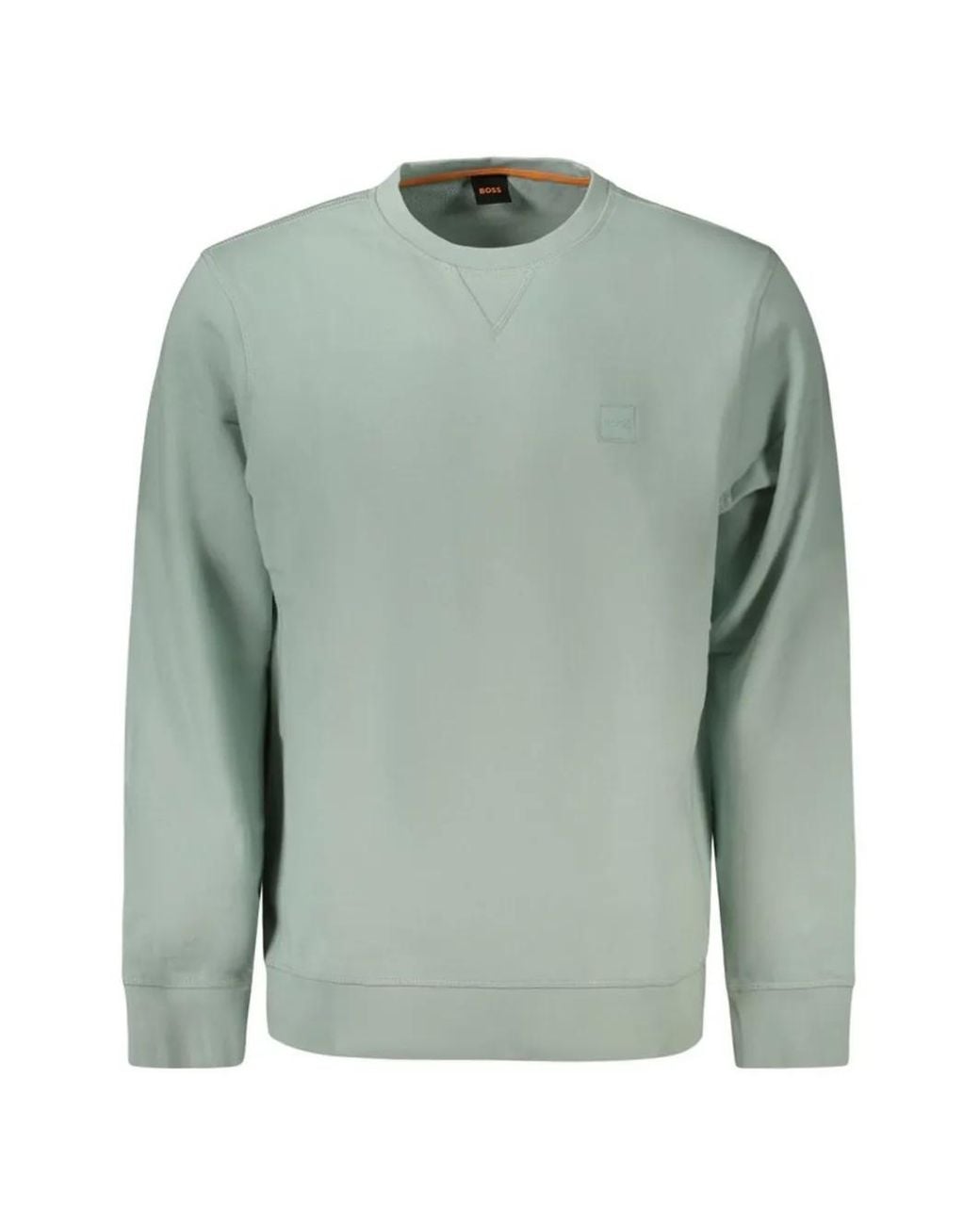 Boss Green Logo-Patch Cotton Sweatshirt for men