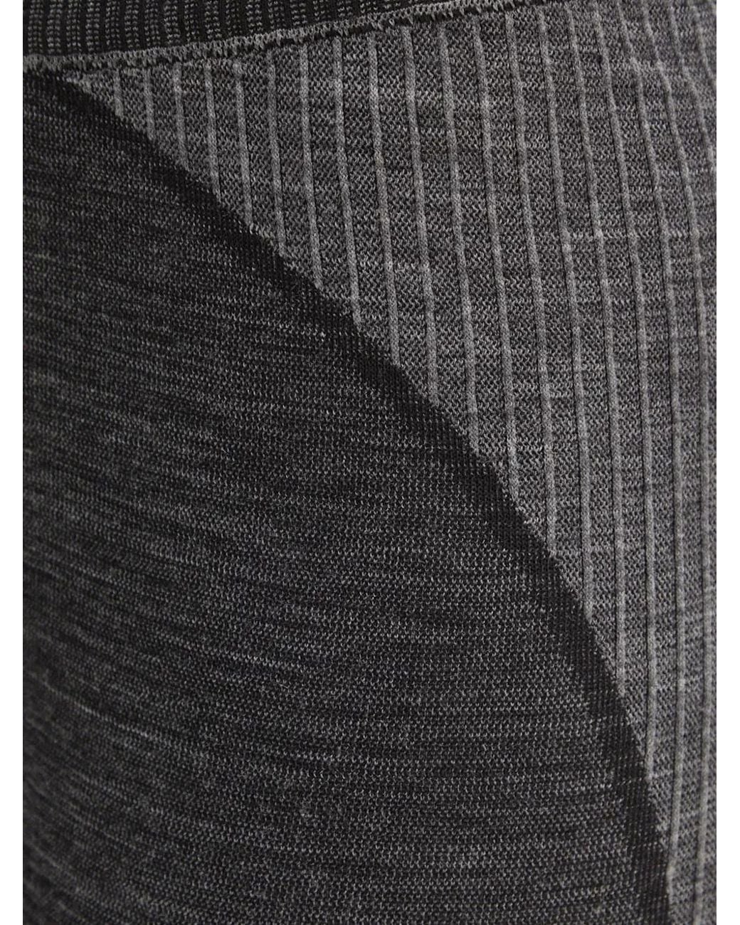 La Sportiva Black Panelled Ribbed-Knit Functional Leggings