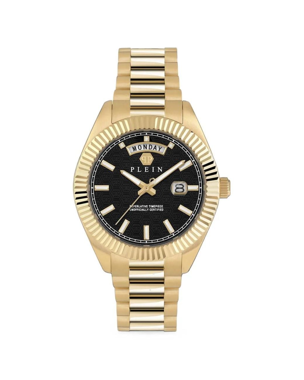 Philipp Plein Metallic Date Superlative 42Mm Watch for men