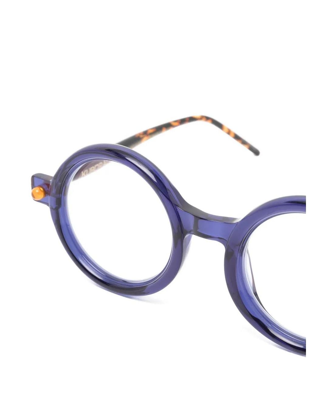 Kuboraum White Round-Frame Glasses