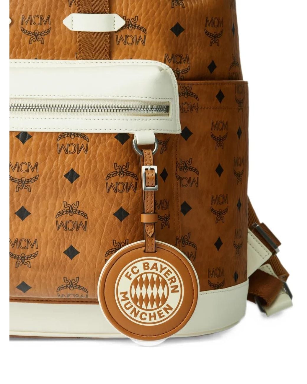 MCM Brown X Adidas X Fc Bayern Brandenburg Monogram Backpack
