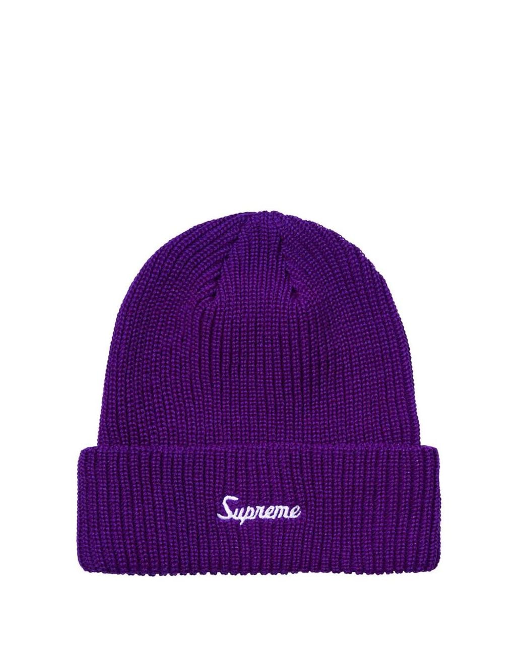 Supreme Beanie Aus Lochstrick in Purple für Herren