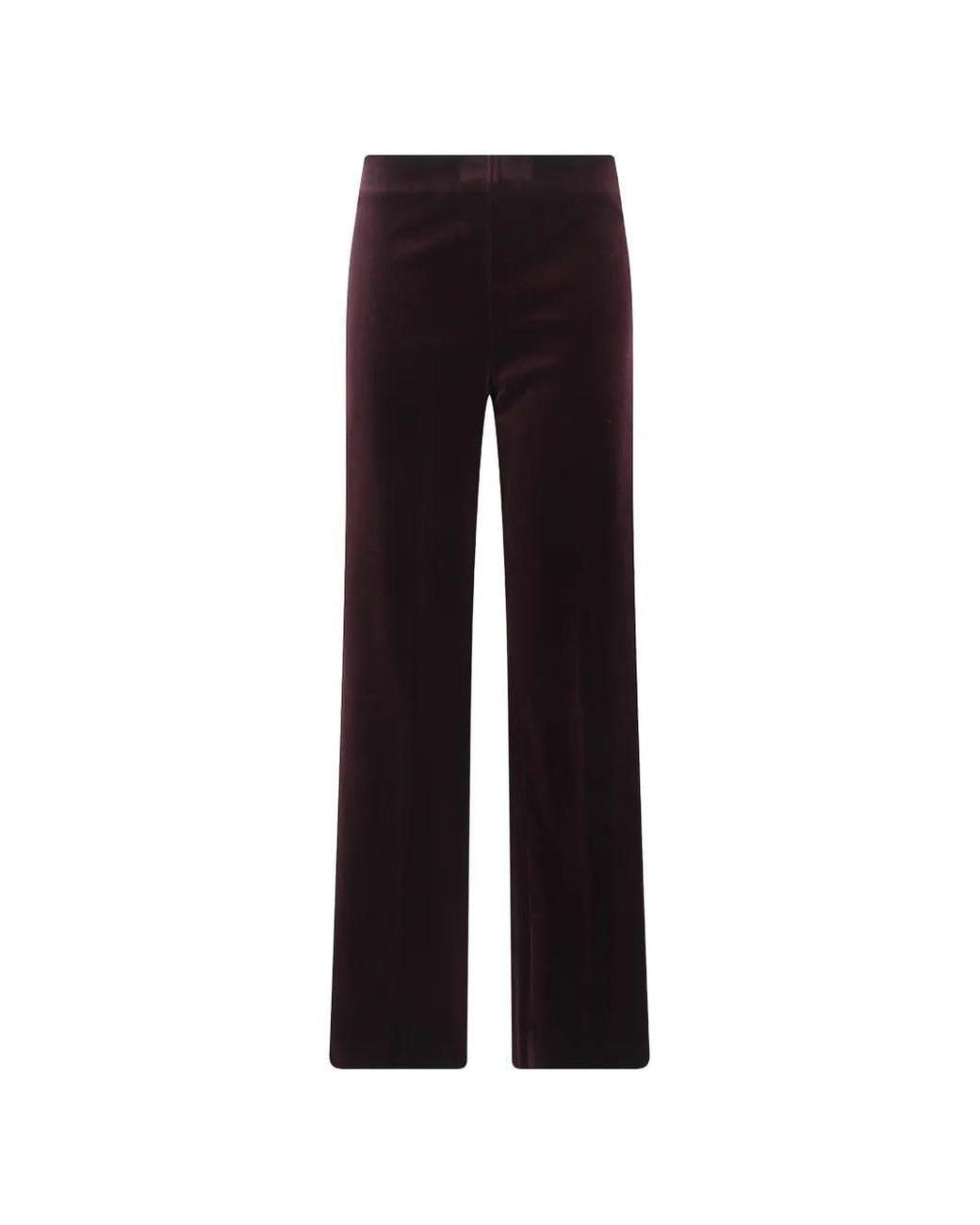 Antonelli Blue Velvet Straight-Leg Trousers