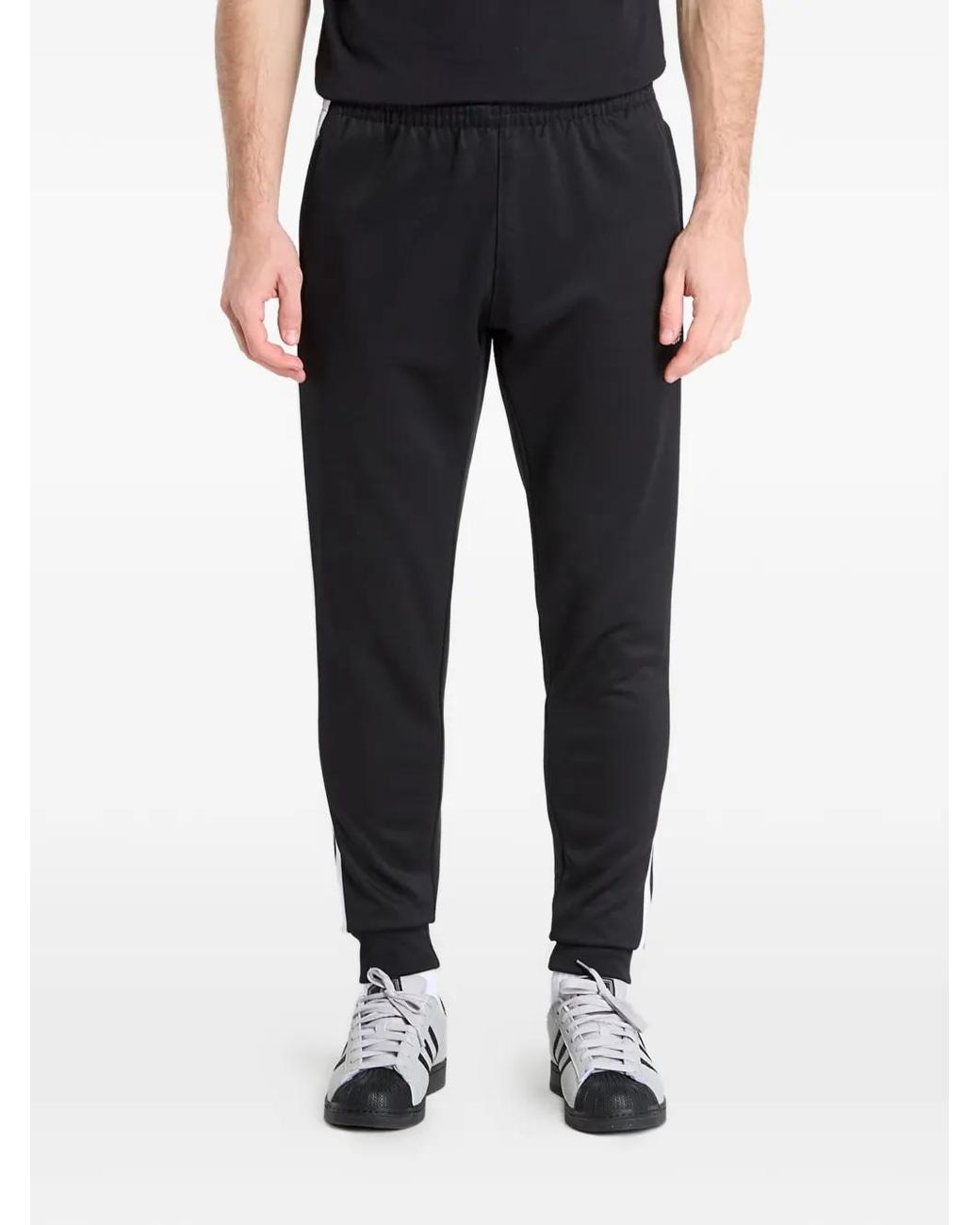 Adidas Black Pantalon De Jogging Sst À Trois Rayures for men