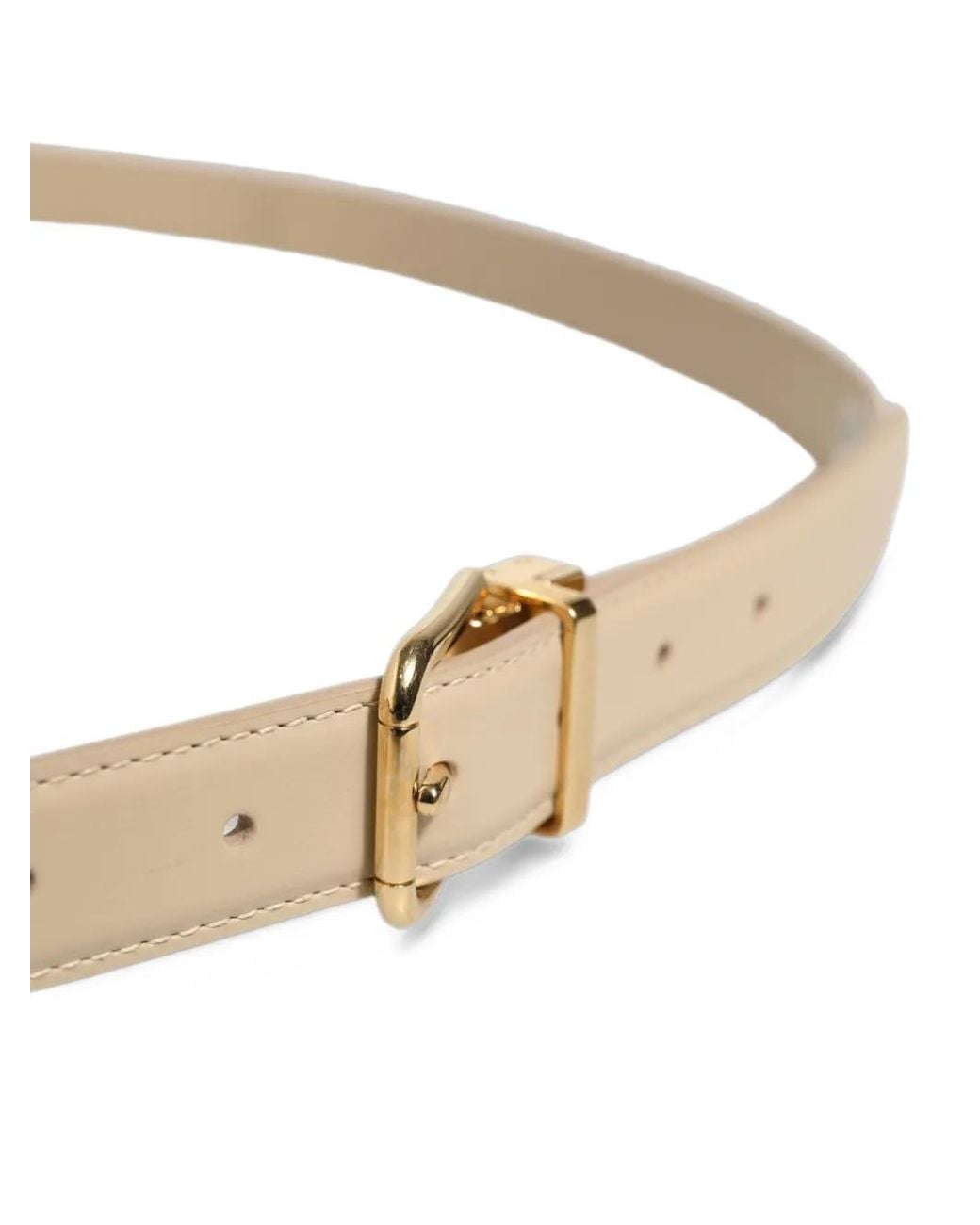 Dolce & Gabbana Natural Leather Double-Wrap Belt