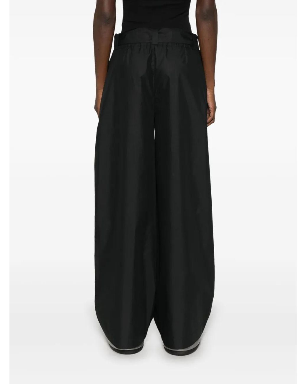 Moncler Black Wide-Leg Sports Pants