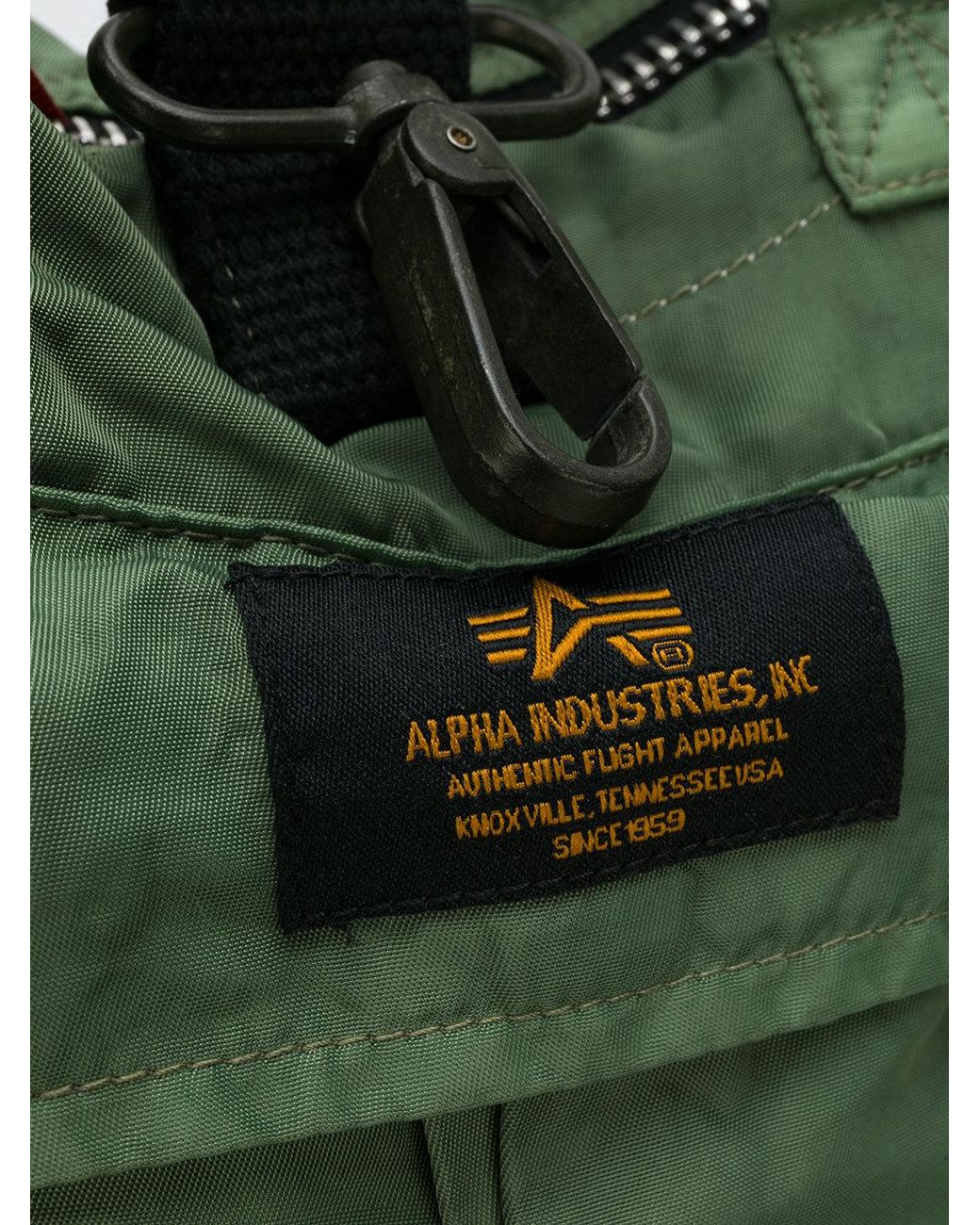 Alpha Industries Helmet Bag in Green for Men | Lyst