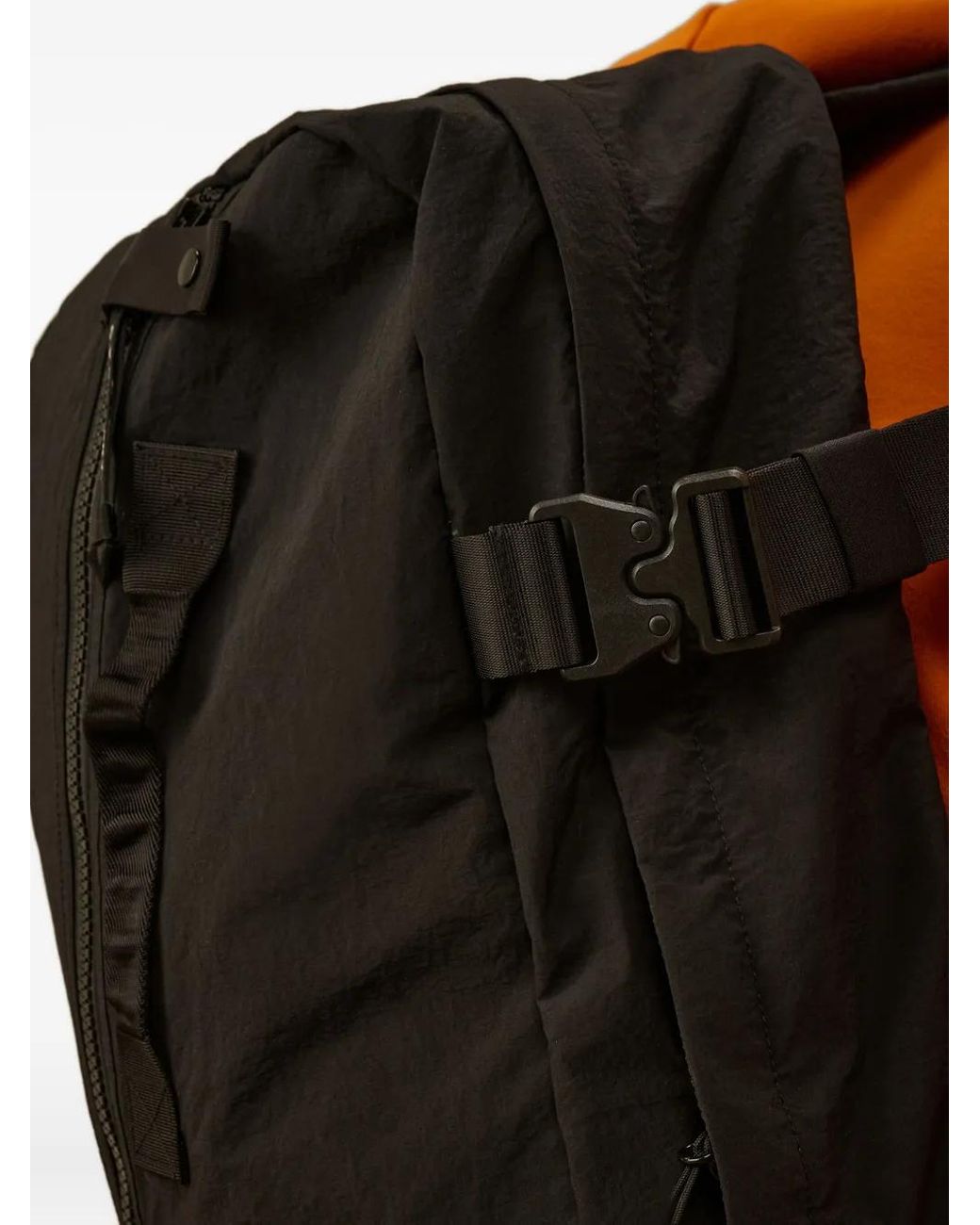 C P Company Black Backpack for men