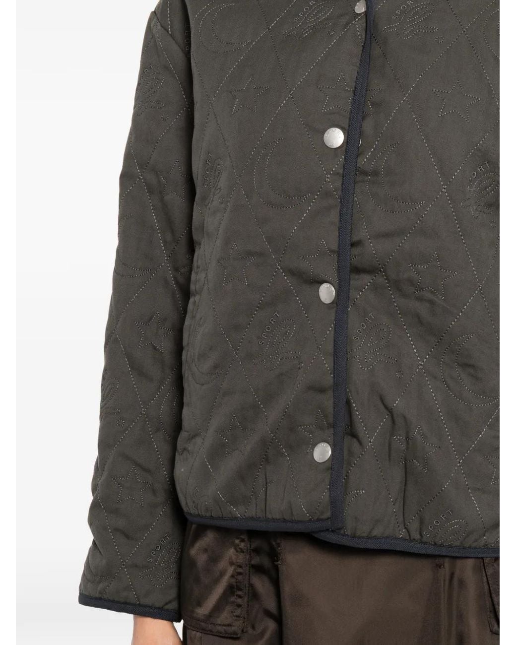 SPORT b. by agnès b. Gray Start-Pattern Quilted Jacket