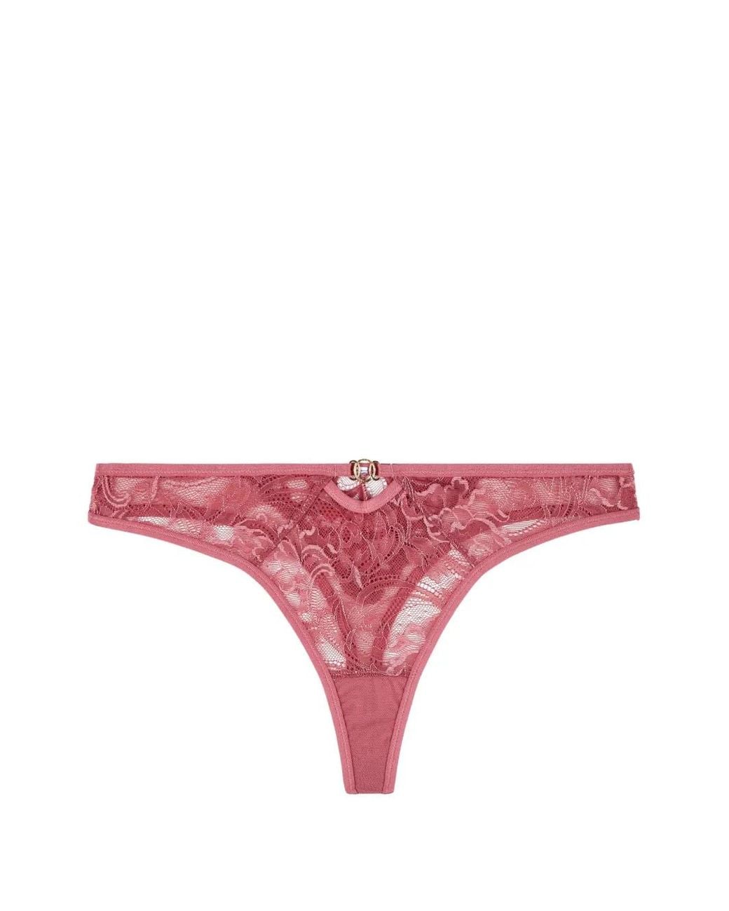 Aubade Pink Feeling Myself Lace Thong