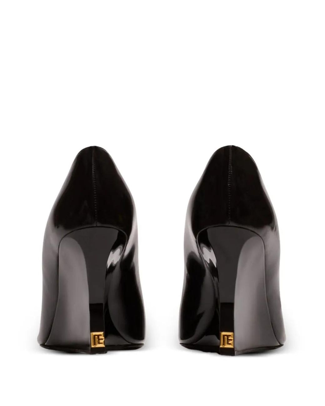 Balmain Black Wedge-Pumps Mit Spitzer Kappe