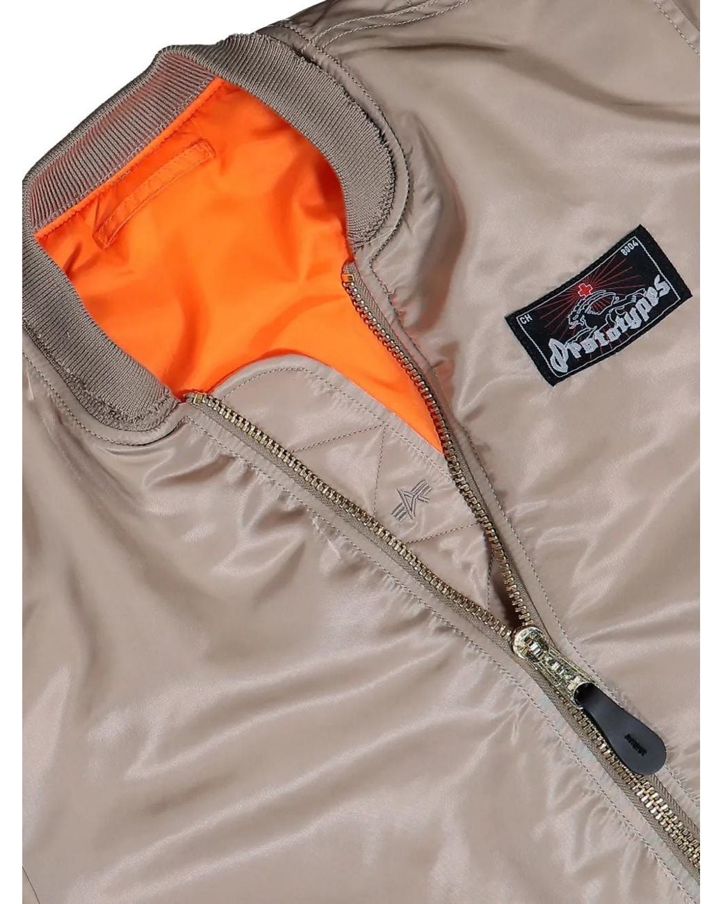 PROTOTYPES Brown Sprayed Bomber Jacket