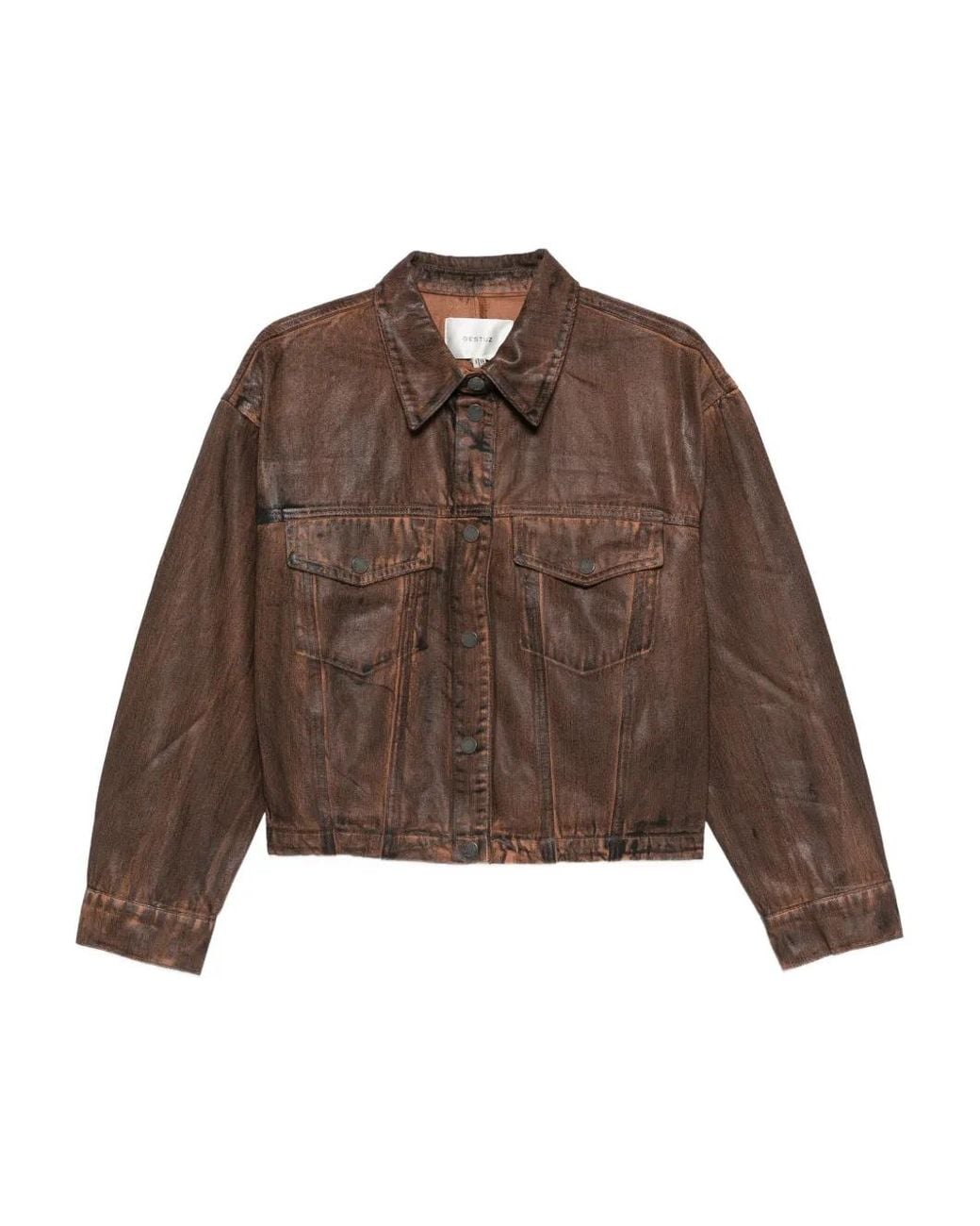 Gestuz Brown Gzcellie Chest Pocket Jacket