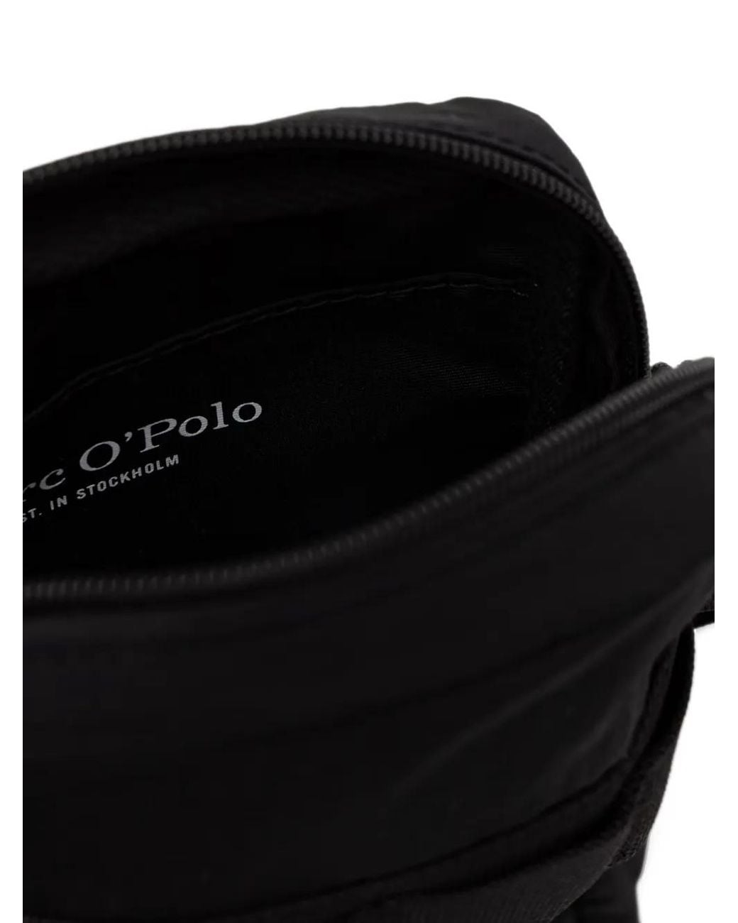 Marc O' Polo Black Small Lore Logo-Print Messenger Bag for men