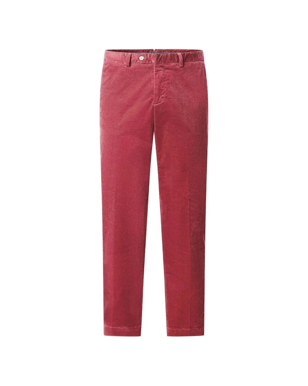 Hackett Red Kensington Corduroy Trousers for men