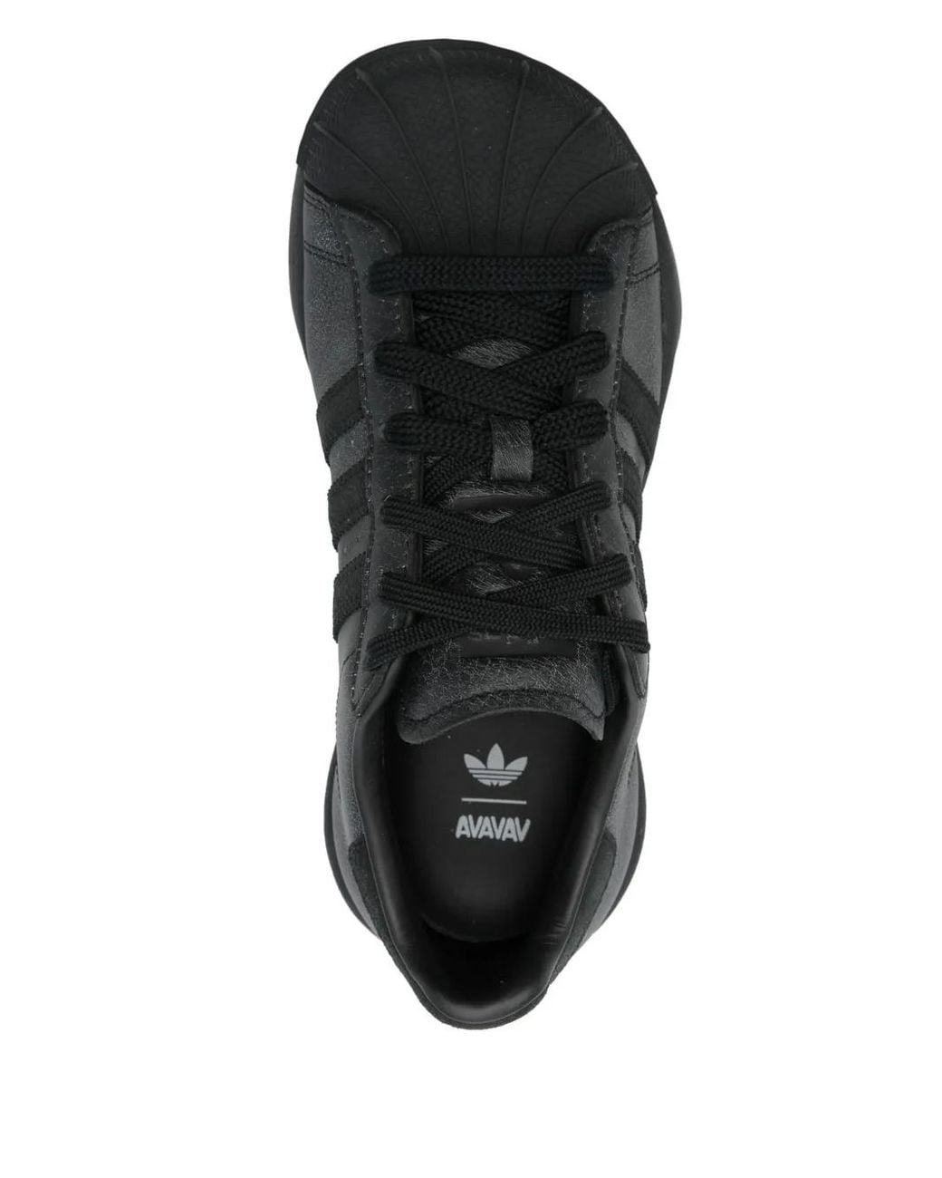 Adidas Black X Avavav Superstar Leather Sneakers