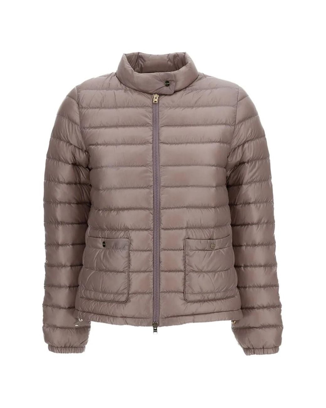 Herno Pink Zip-Up Quilted Jacket