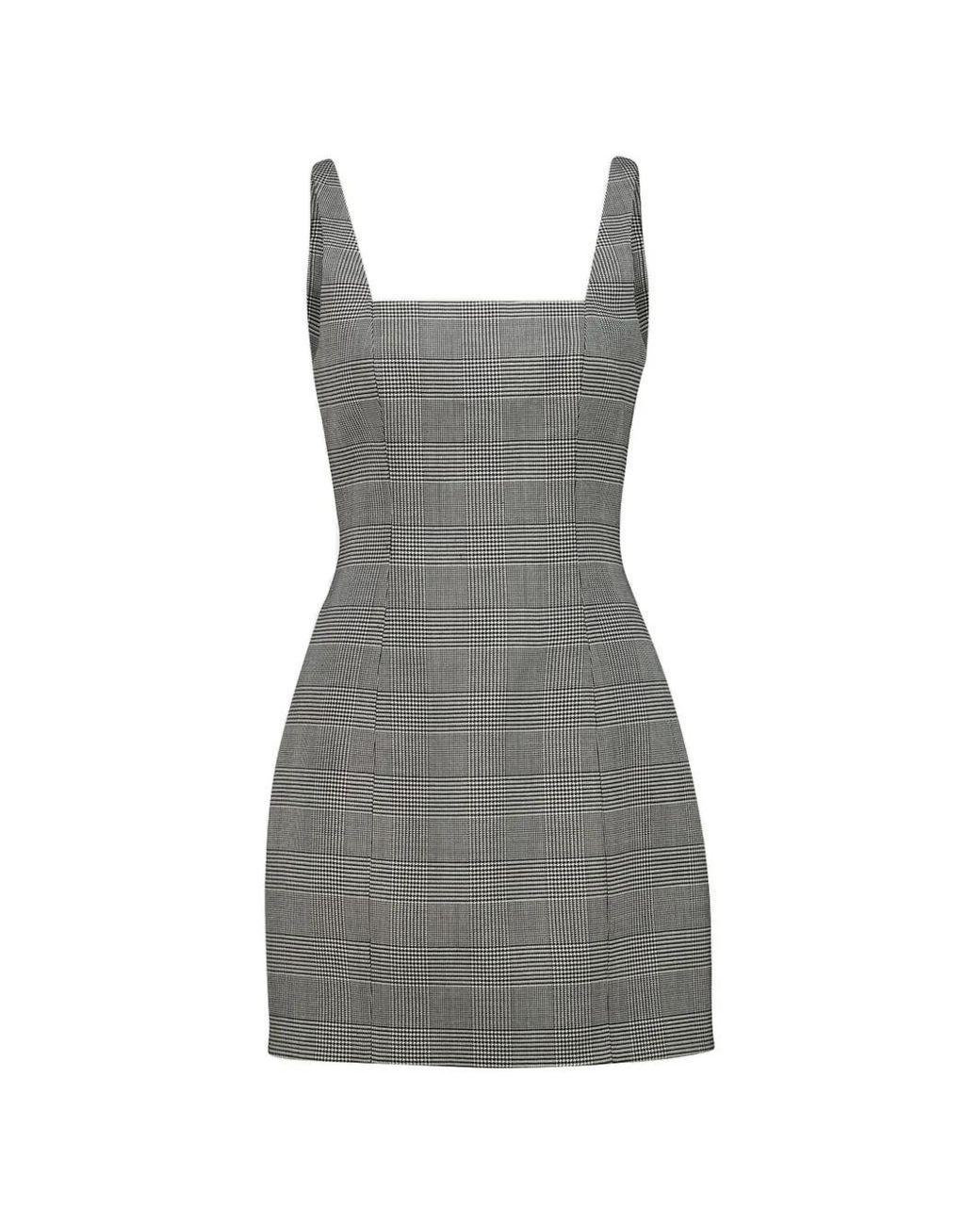 Balmain Gray Sleveless Mini Dress