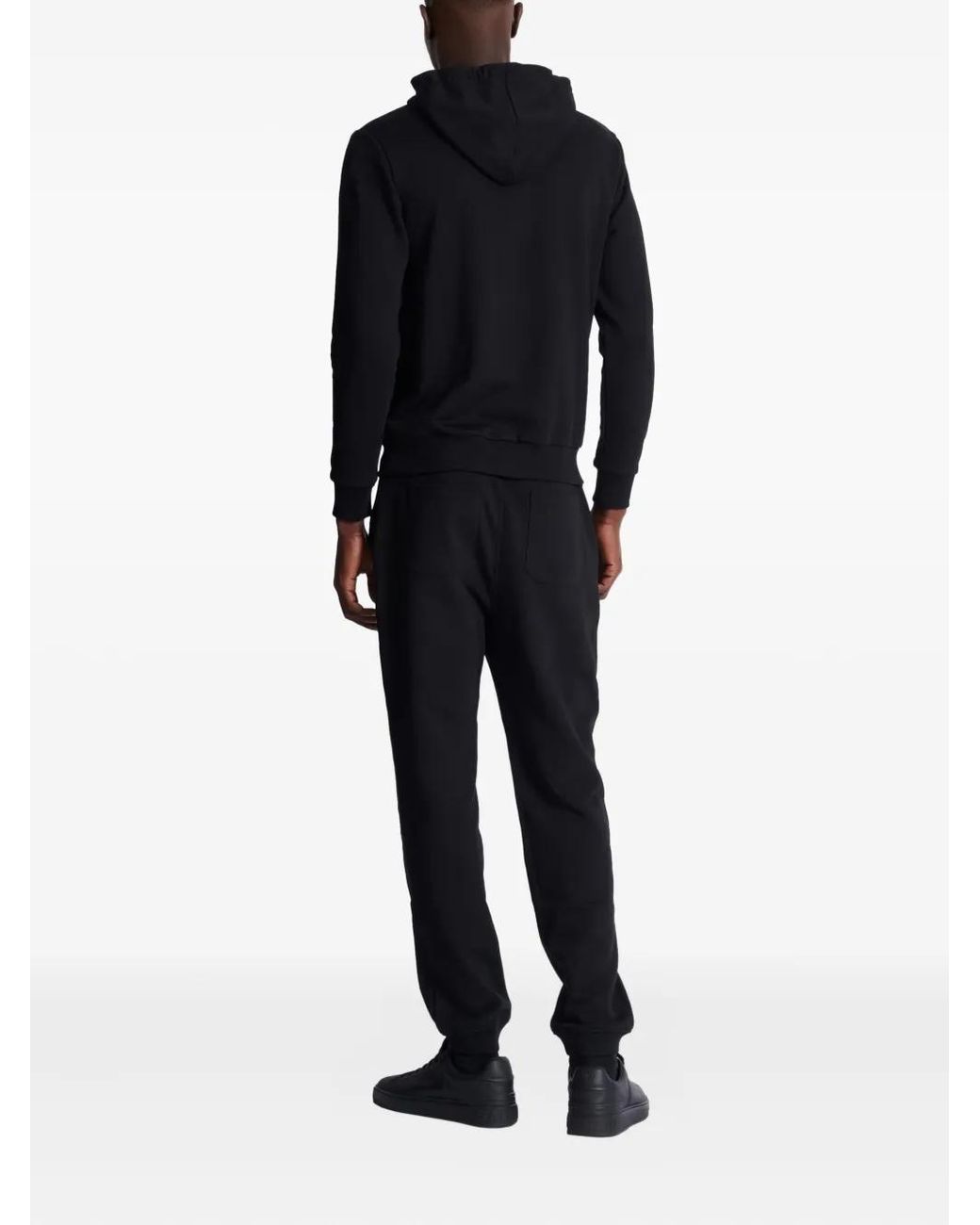 Balmain Black Zip-Up Hoodie for men