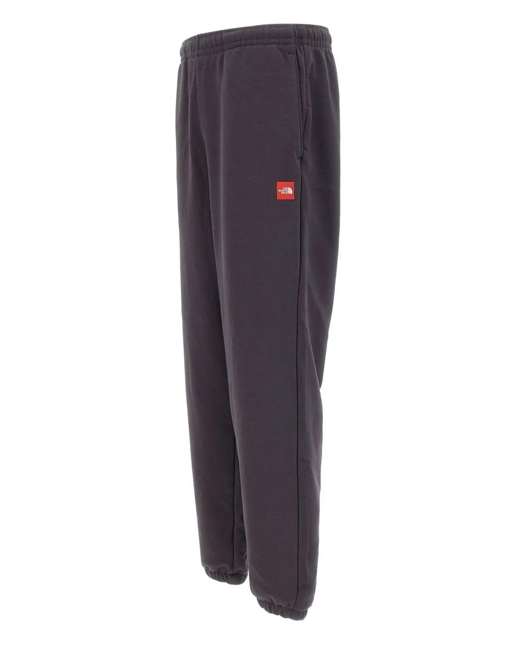 The North Face Blue Logo-Patch Elasticated-Cuff Track Pants for men