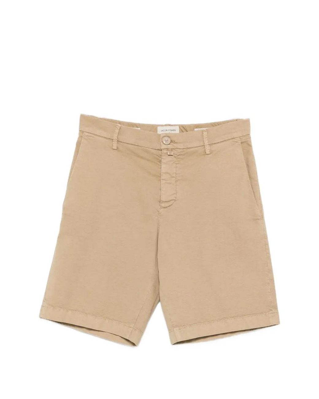 Jacob Cohen Natural Logo-Patch Shorts for men