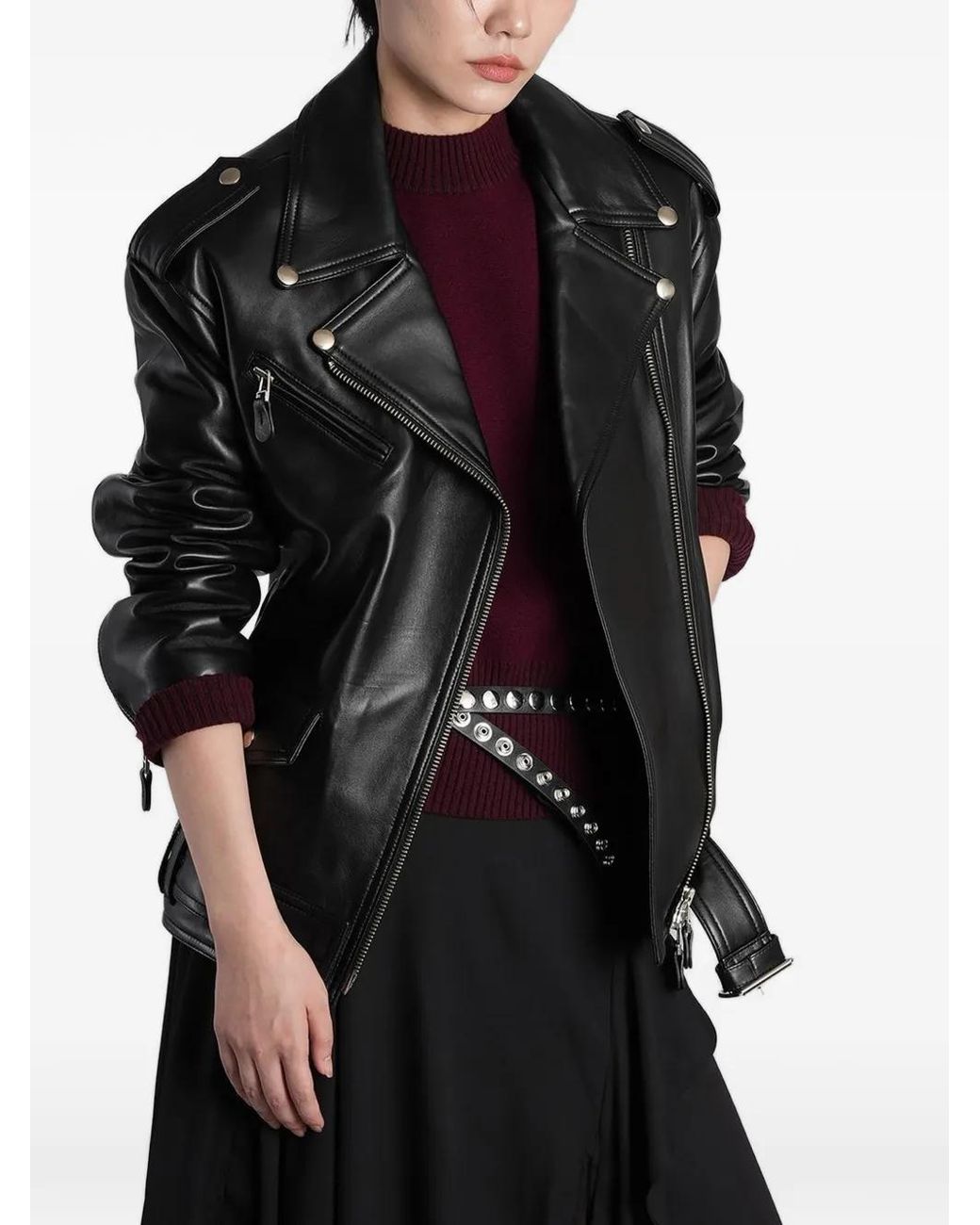 IRO Black Gravity Biker Jacket