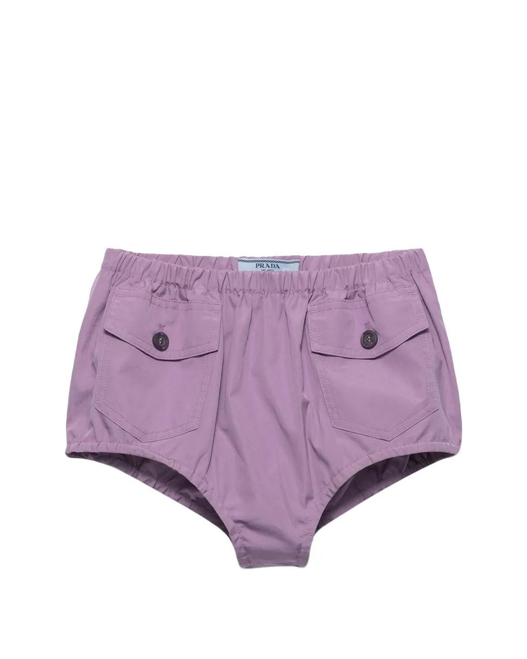 Prada Popeline Shorts in het Purple