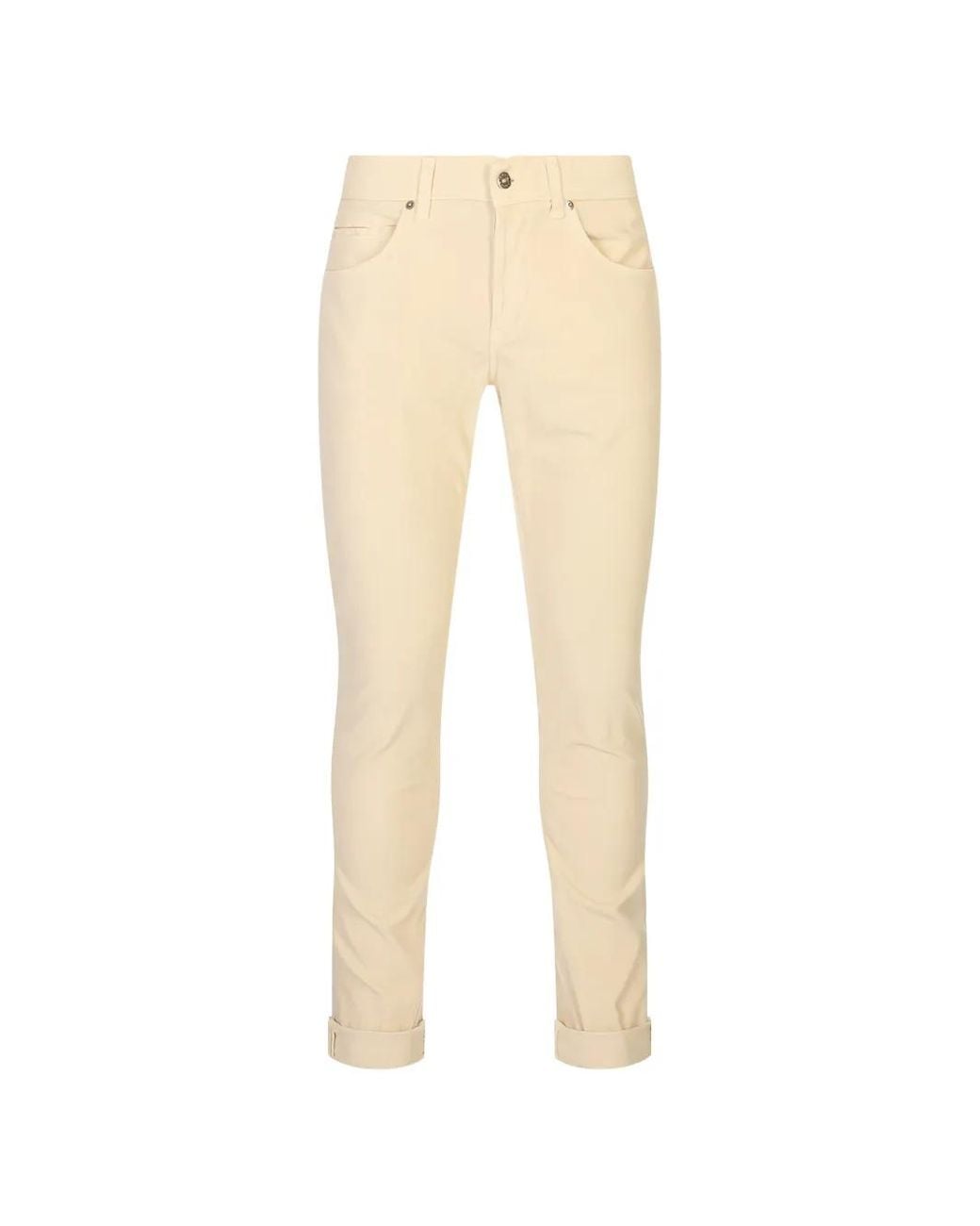 Dondup Natural Corduroy-Effect Slim-Fit Trousers for men