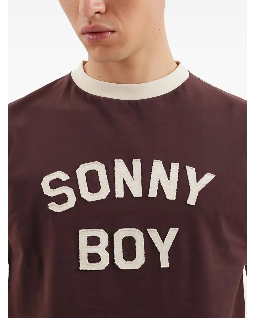 1989 STUDIO Brown Round-Neck Short-Sleeve T-Shirt for men