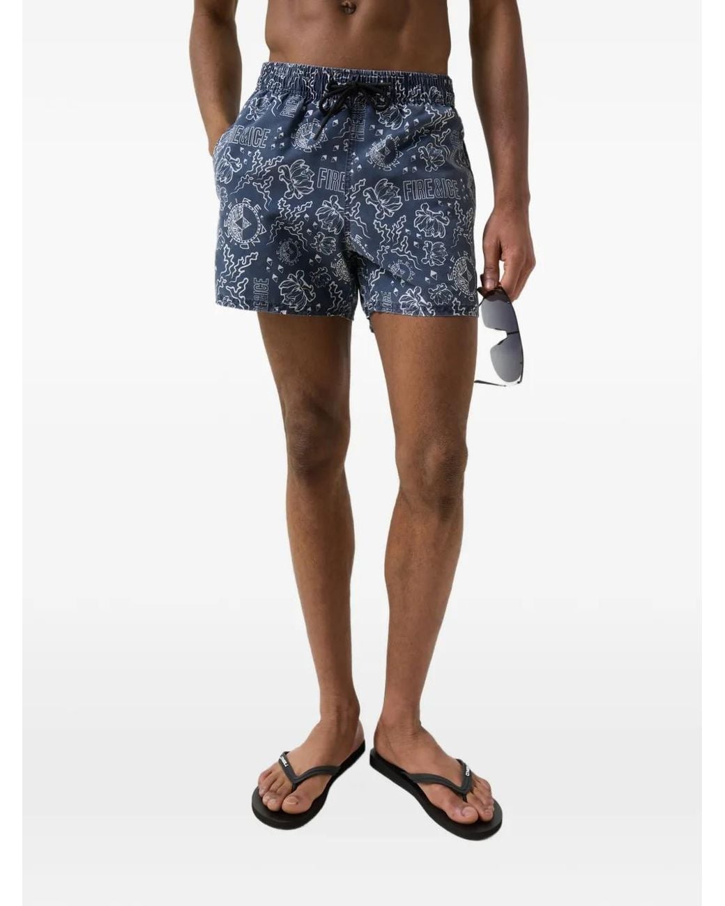 Bogner Fire + Ice Blue Nelson Swim Shorts for men