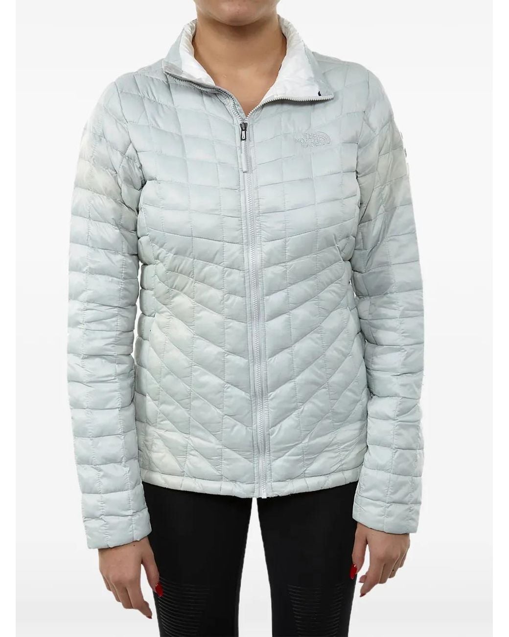 The North Face Gray Thermoball Quilted Jacket