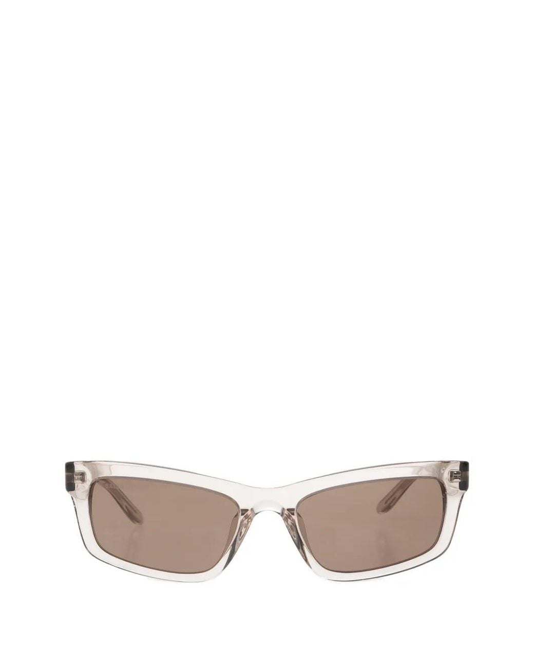 Balenciaga Natural Rectangle-Frame Sunglasses