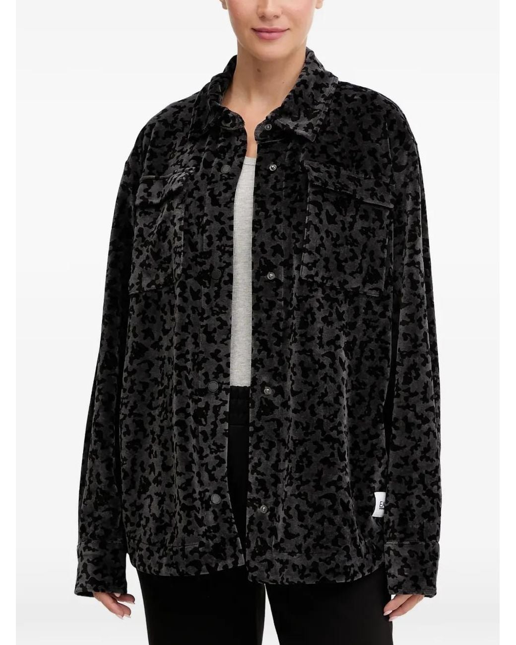 EA7 Black Chemise À Poche Poitrine