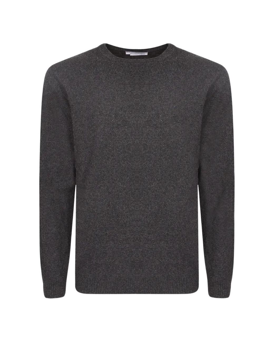 Daniele Fiesoli Gray Crew-Neck Knitted Sweater for men