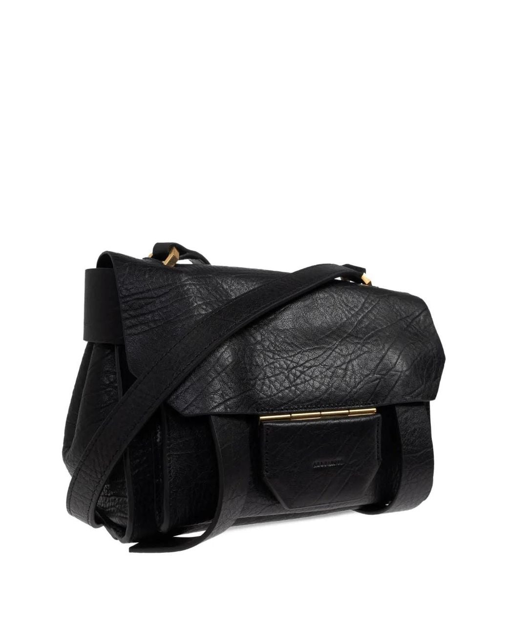 AllSaints Black Ursa Leather Crossbody Bag