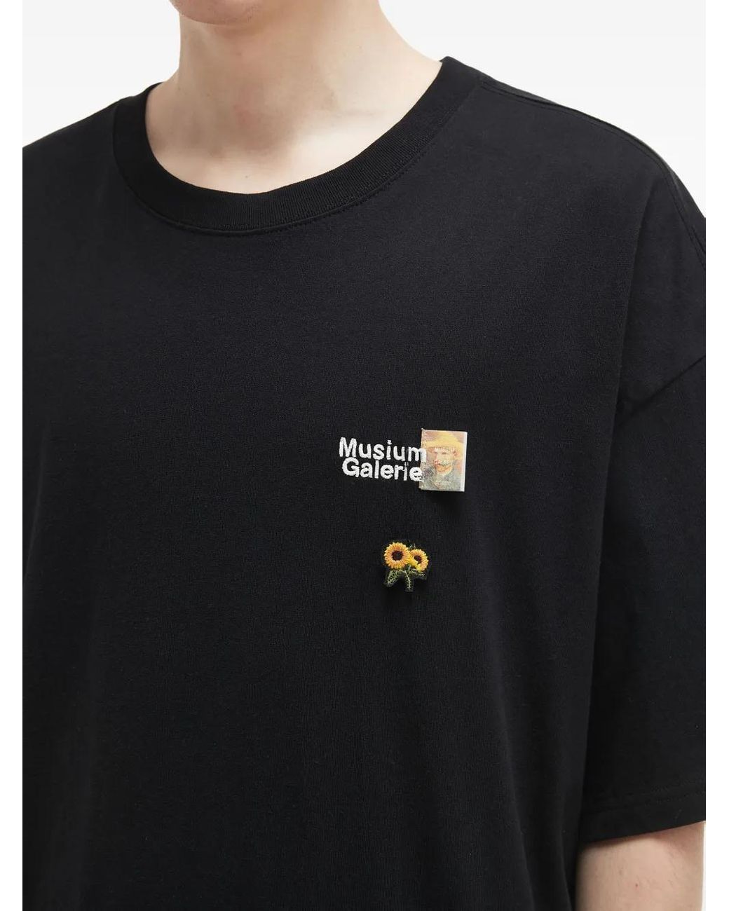 Musium Div. Black Cotton T-Shirt for men