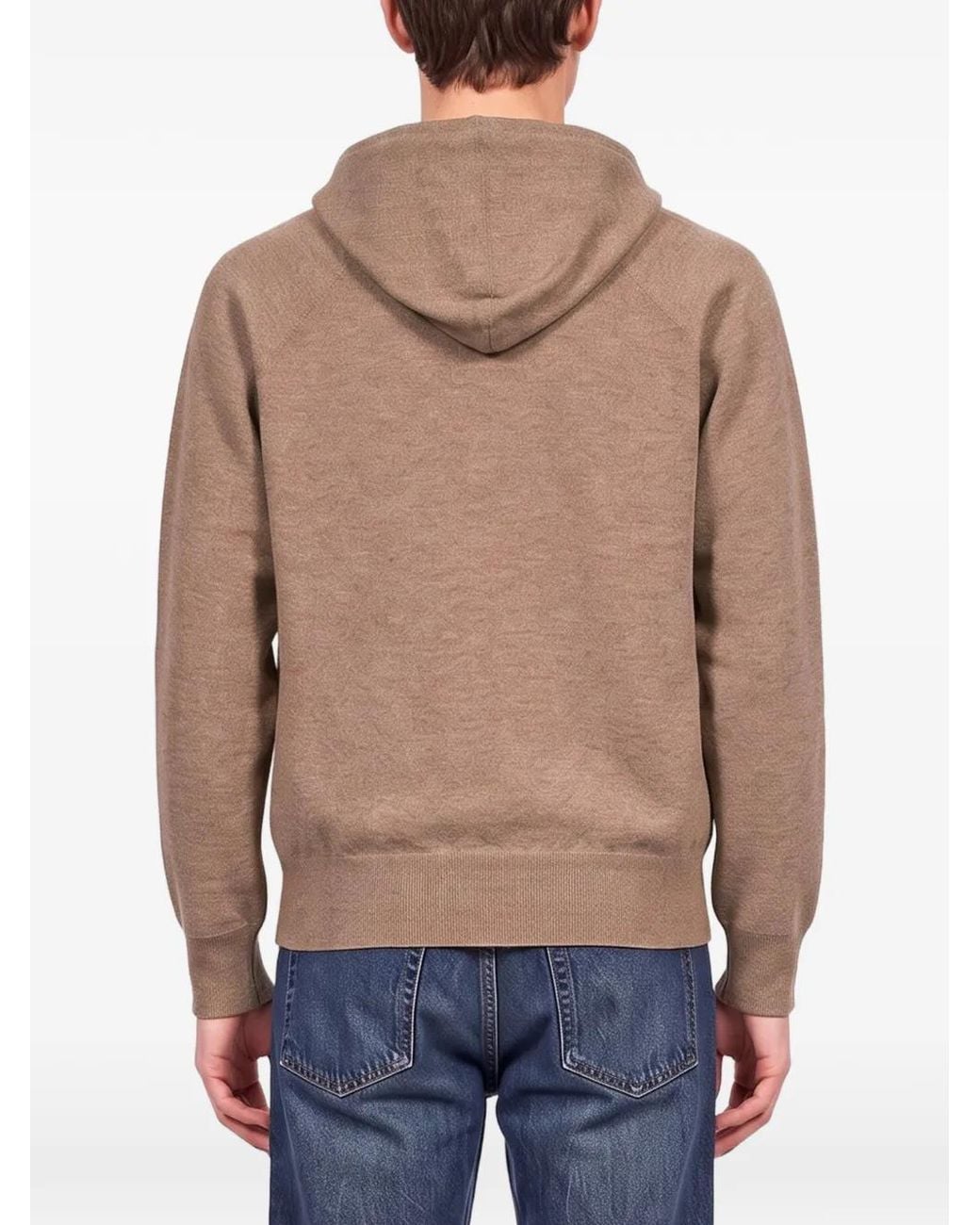 Kangra Natural Raglan-Sleeve Drawstring Hoodie for men