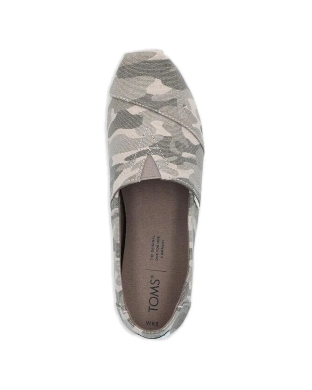 TOMS Gray Espadrilles À Motif Camouflage