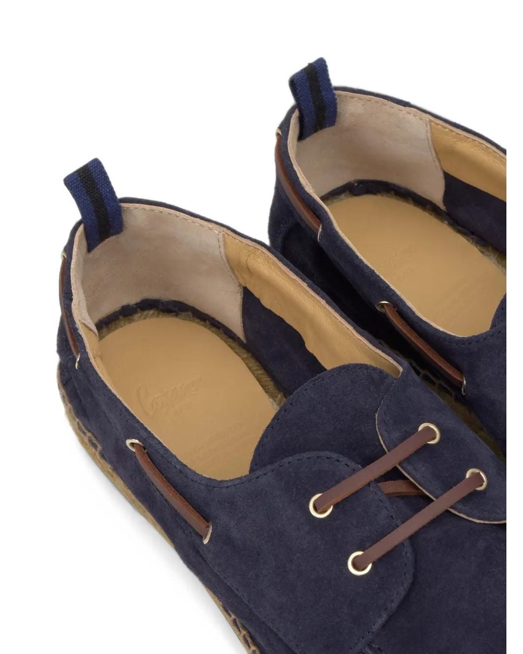 Castaner Blue Suede Lace-Up Espadrilles for men