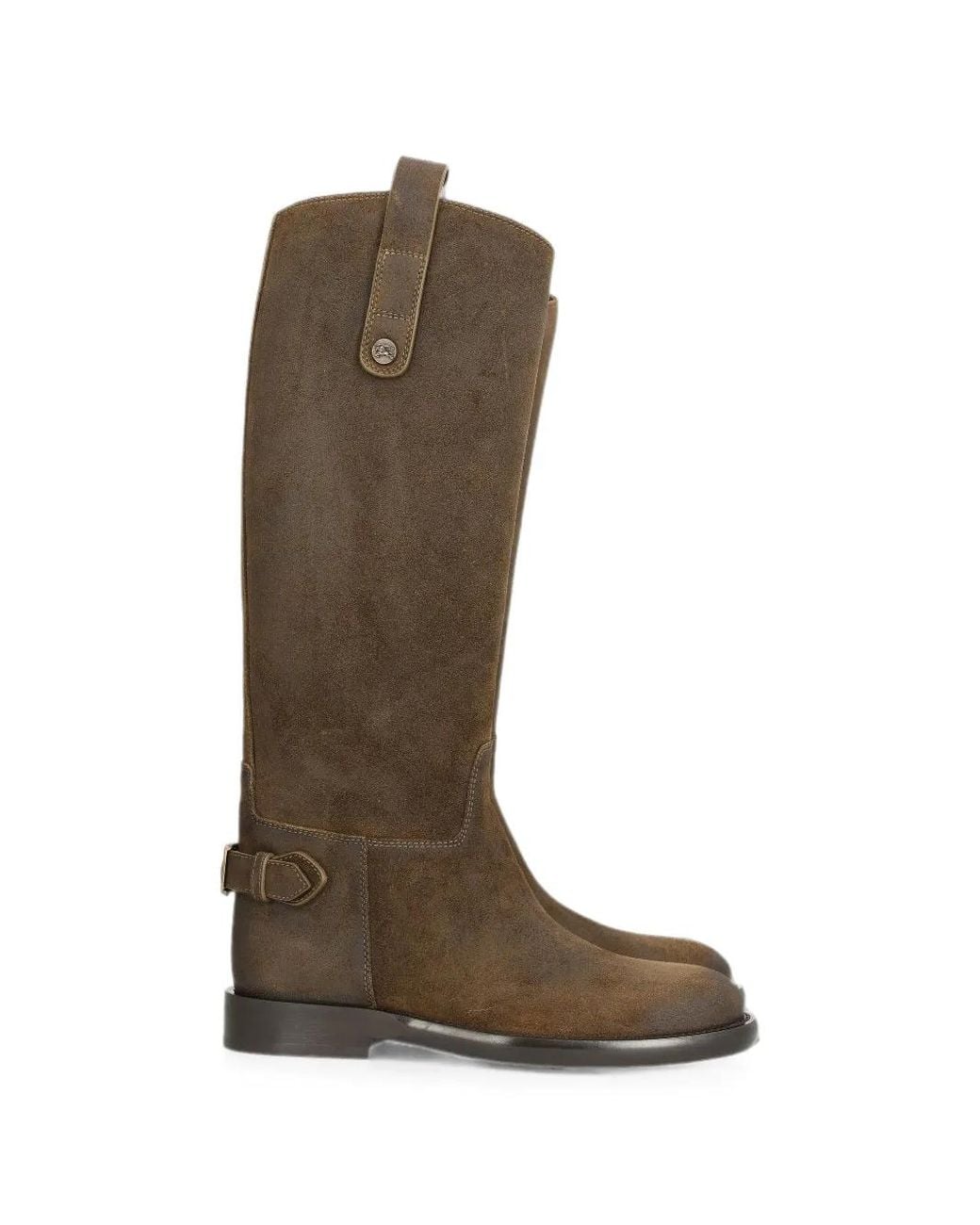 Burberry Brown Suede Cavalier Boots