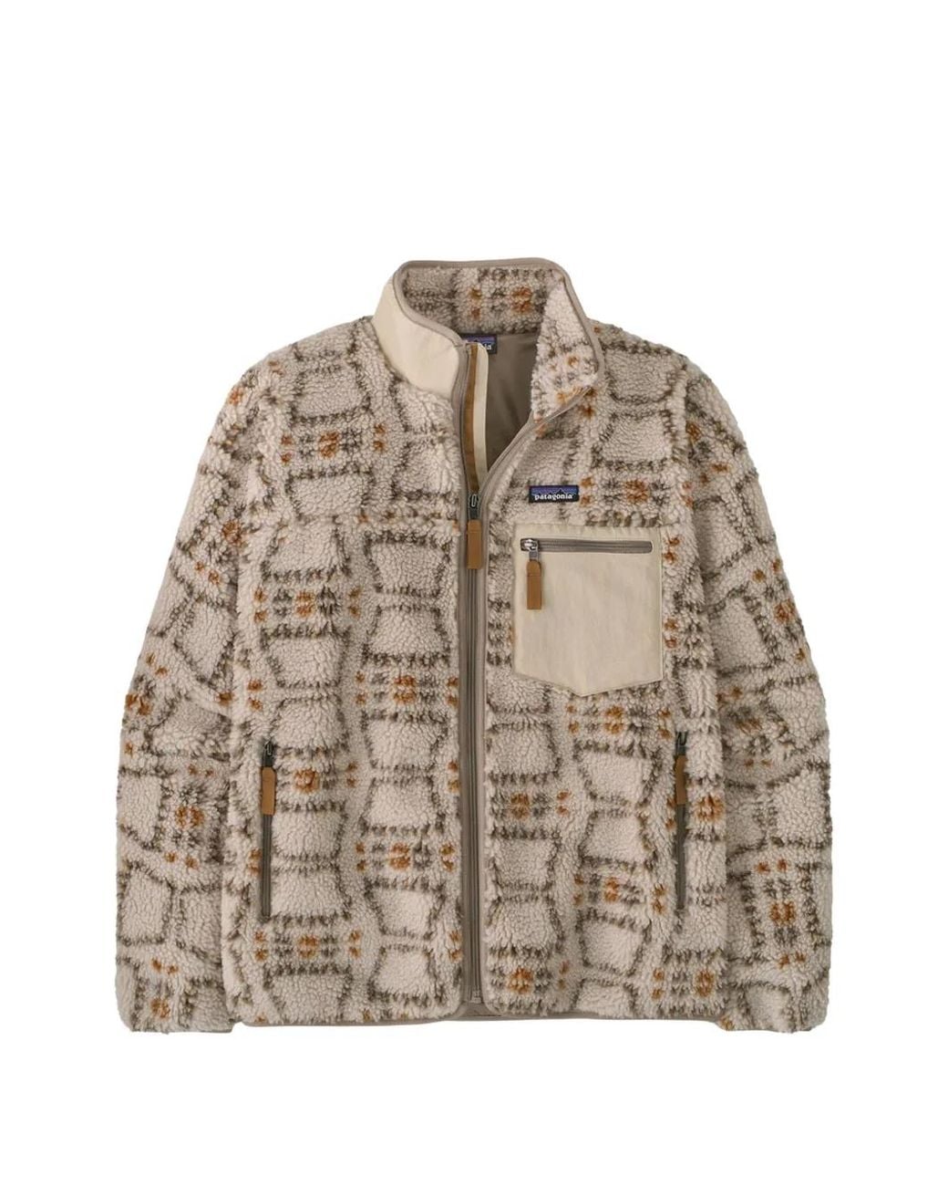 Patagonia Brown M's Classic Retro-X Patterned Fleece Jacket for men