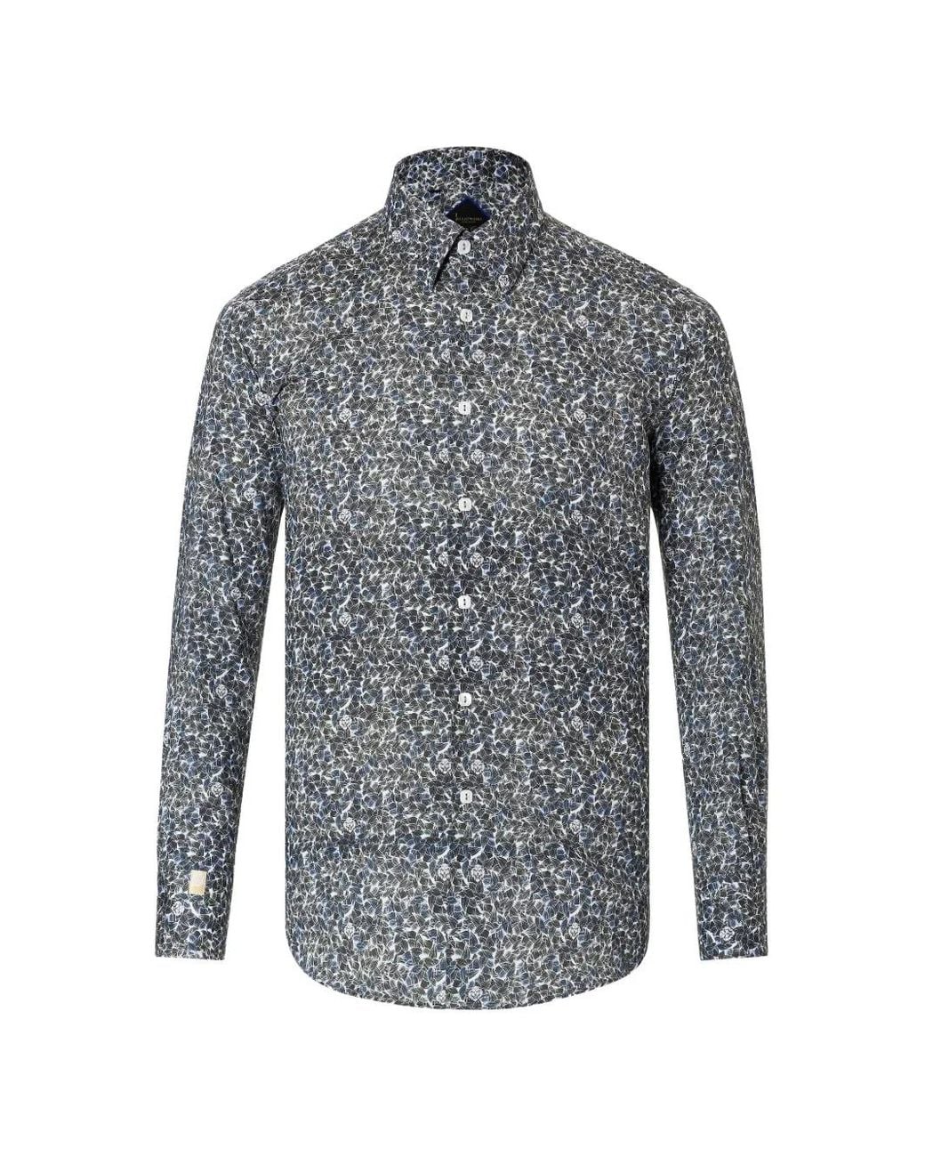 Billionaire Blue Chemise Jason À Fleurs for men
