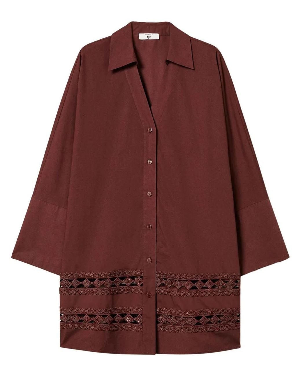 Twinset Purple Woven Shirt
