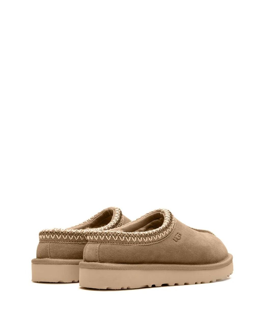 Ugg Brown Suede Tasman Braid Slippers