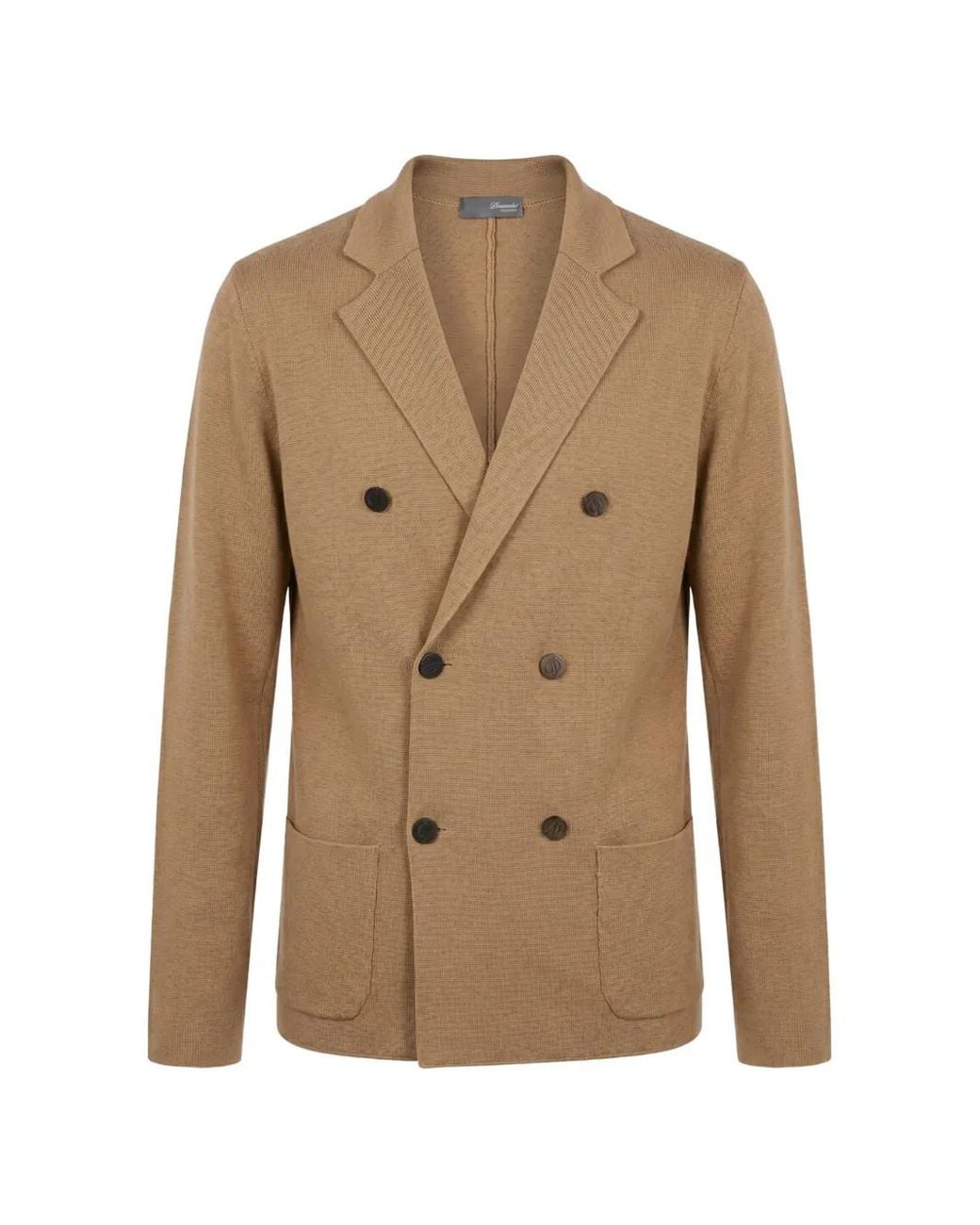 Drumohr Natural Double-Breasted Blazer for men