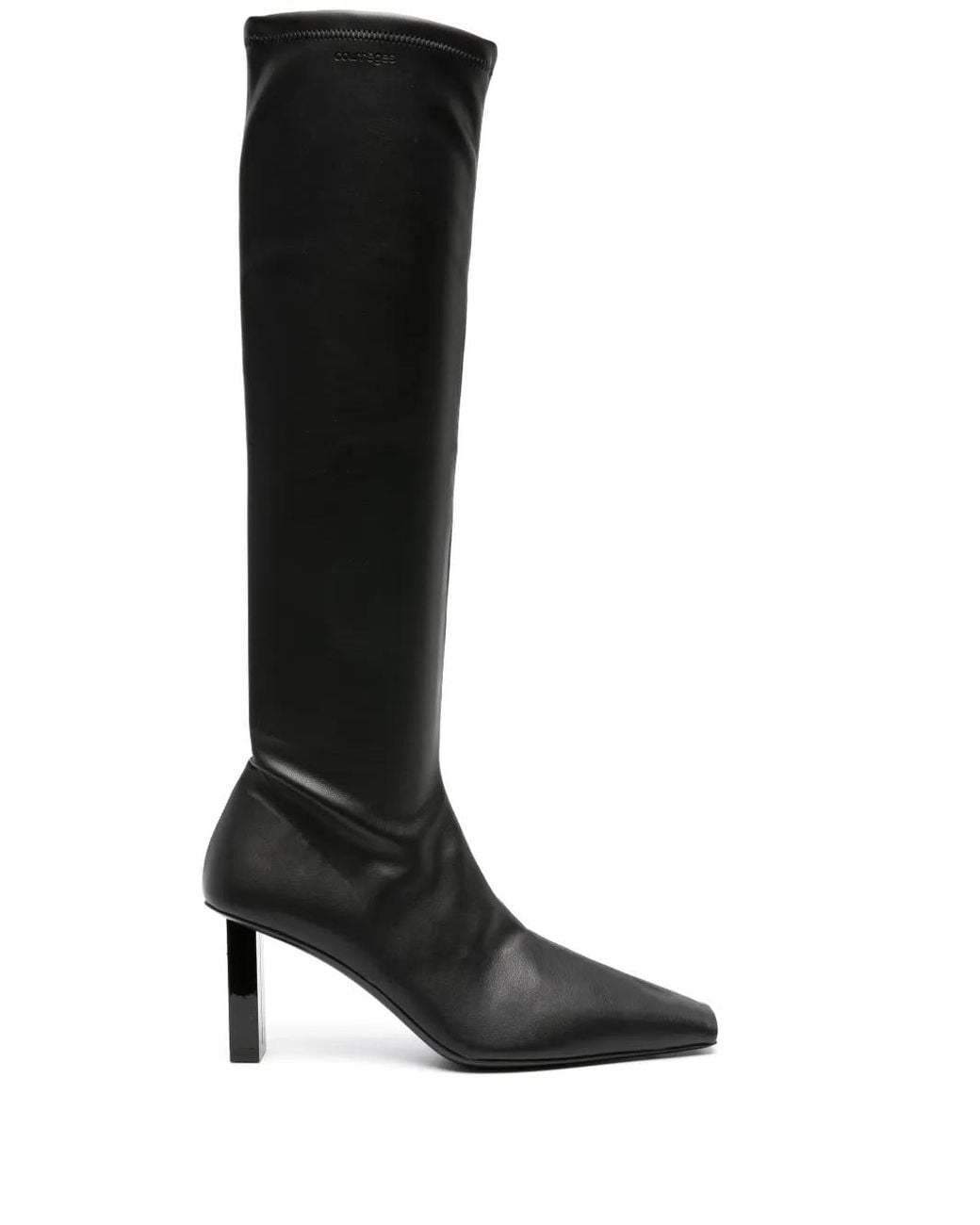 Courreges Black Boots Ac Charm